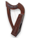 12 Strings Wooden Polish Lyre Harp Back