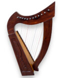 12 Strings Wooden Polish Lyre Harp Side