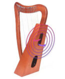 15 Strings Wooden Polish Harp Back